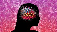 Illustration of an anxious brain