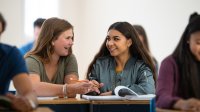Two high school students build resilience through discussion
