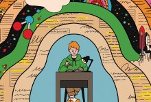 student sitting at a desk surrounded by study strategies