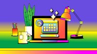 Illustration showing curriculum planning with AI