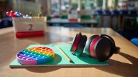 Ear protectors and sensory toy