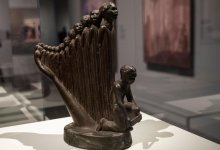 A photograph of bronze sculpture 'Lift Every Voice And Sing (The Harp)' by Augusta Savage