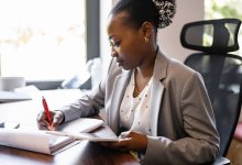 Administrator completing a time audit