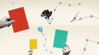 Illustration of papers being inspected for hidden interests