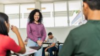 Teacher asking students questions