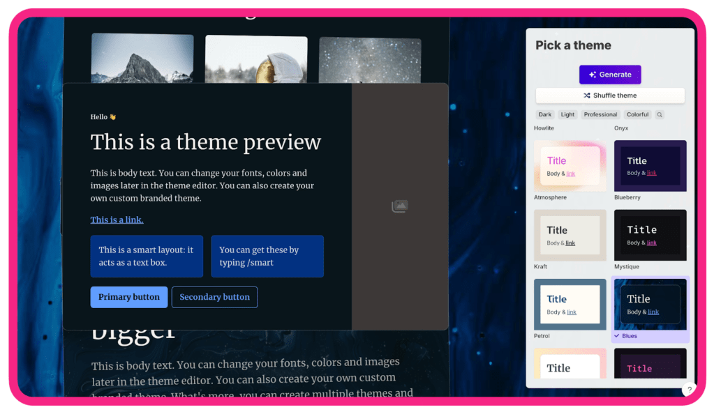 A screenshot from Gamma for an article about new tech tools