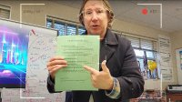 A still from a video Thomas Courtney made for his classroom