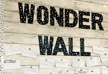 Wonder Wall with question cards