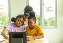 Student creating videos