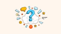 An illustrated question mark for our post asking about what you've learned from students this year.
