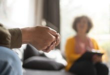Teenager in a counseling session