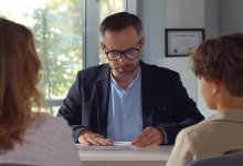 Meeting between educator, parent and student