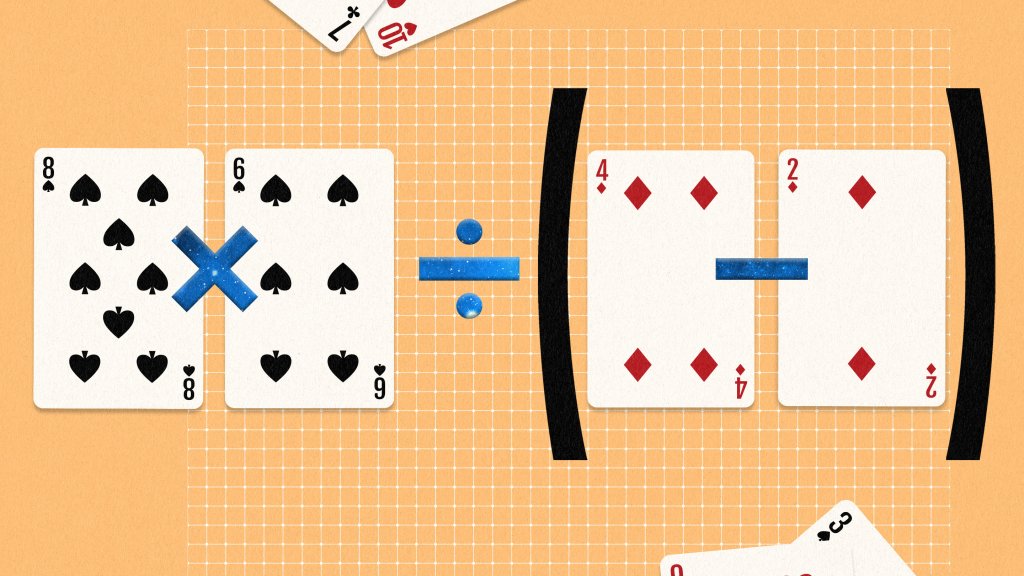 Math game 24: order of operations