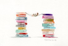A watercolor illustration of educator relaxing, representing summer reflection for school leaders
