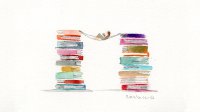 A watercolor illustration of educator relaxing, representing summer reflection for school leaders