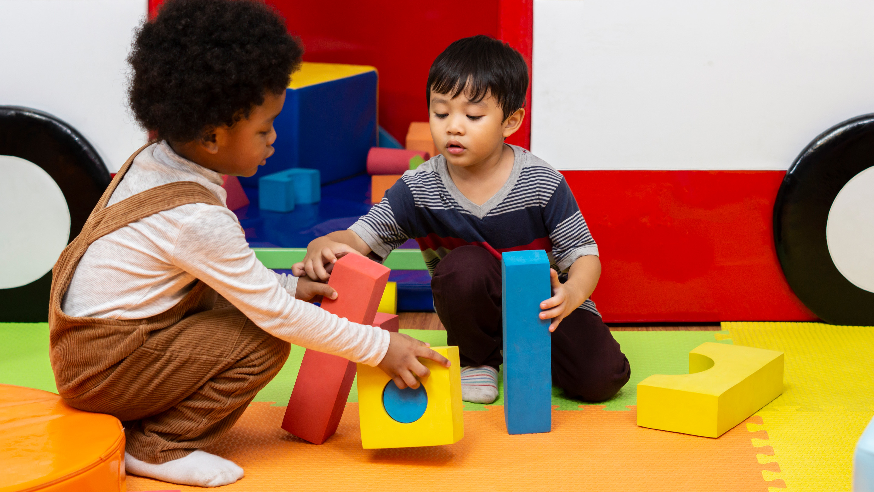 Children learning and playing at Hometown Preschool