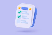 A stylized illustration of a checklist