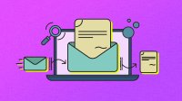Illustration showing email management