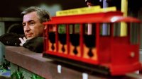 Fred Rogers on the set of Mister Rogers' Neighborhood