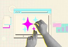 Collage of hands using AI to generate differentiated lessons
