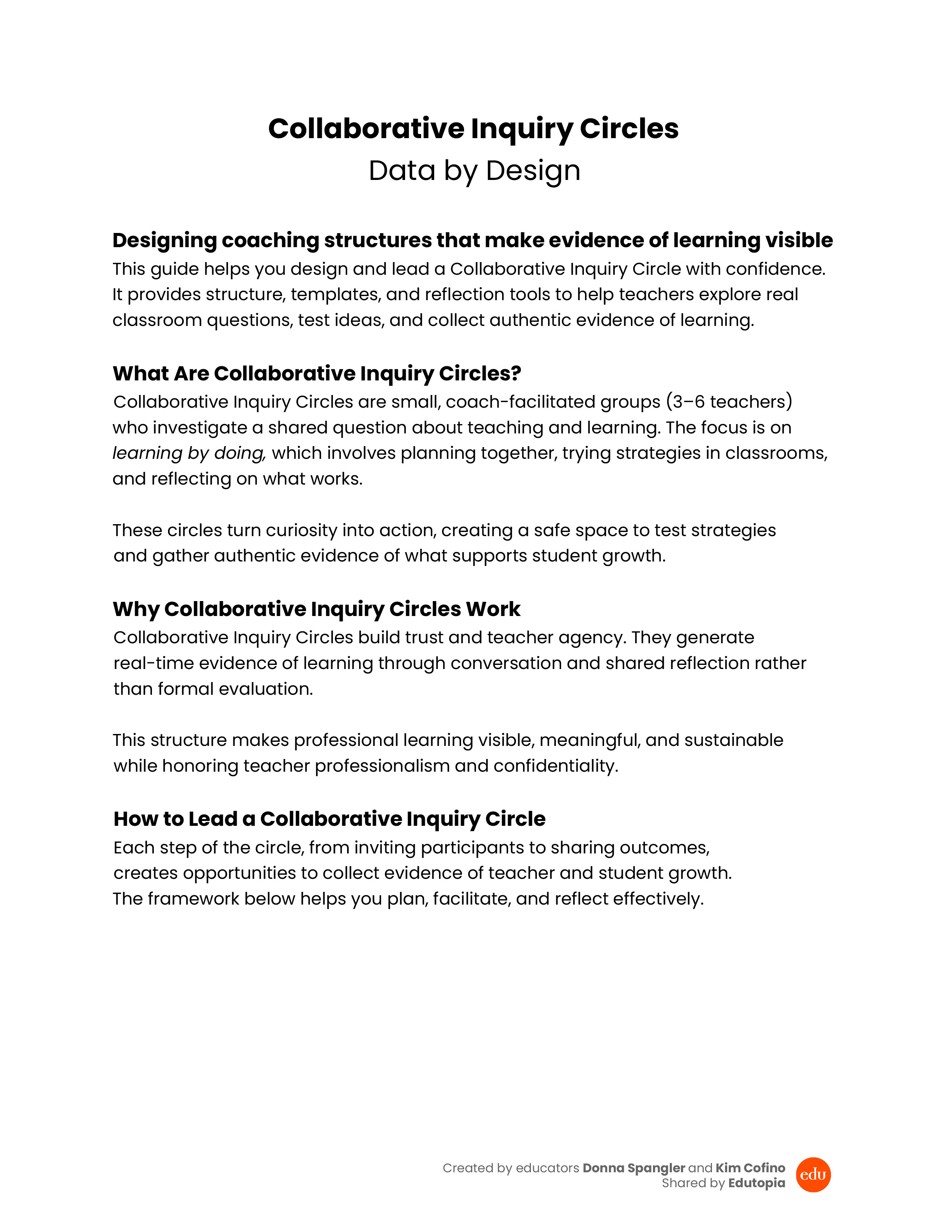 Collaborative Inquiry Circles download preview