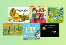 Collage of picture books about irony