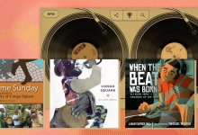 Collage of musical resources for Black History Month