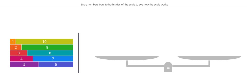 A screenshot of a scale game by Amplify Desmos Math