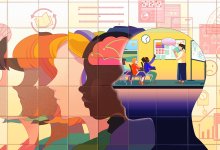 illustration featuring students gradually becoming more attentive