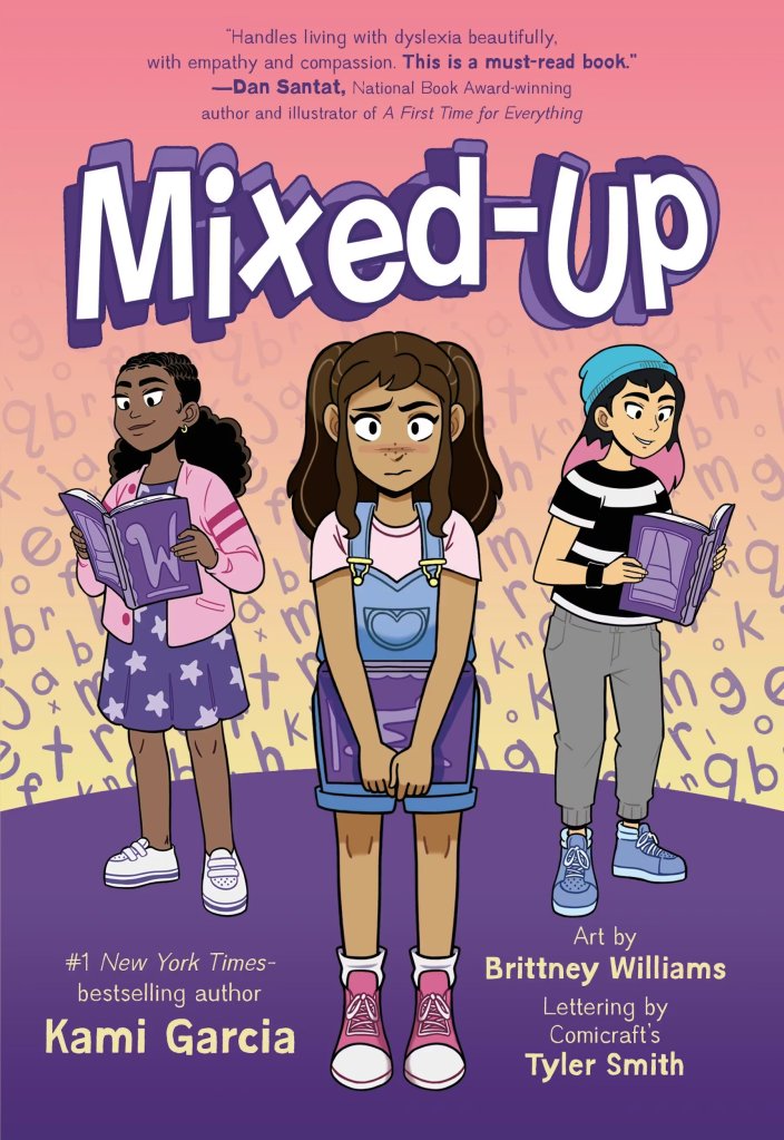 Book cover of Mixed-Up by Kami Garia, Brittney Williams, and Tyler Smith, an example of books with neurodivergent characters