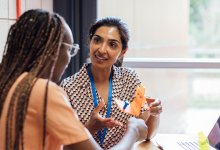 Two teachers planning for a lesson