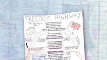 Collage of student sketch annotations