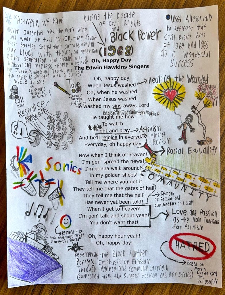 Student work, Oh, Happy Day