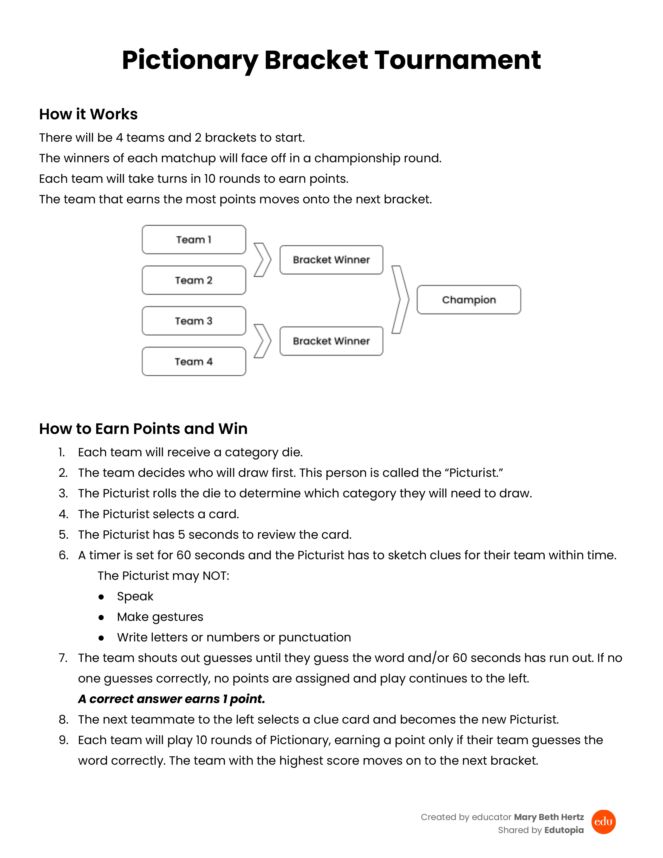 download preview for the Pictionary worksheets