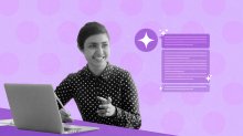 A teacher appearing to converse with Generative AI while planning for class