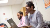 Teachers observing a classroom