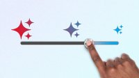 Illustration showing a pointer finger sliding an AI scale