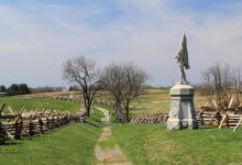 The Sunken Road at the Antietam National Battlefield