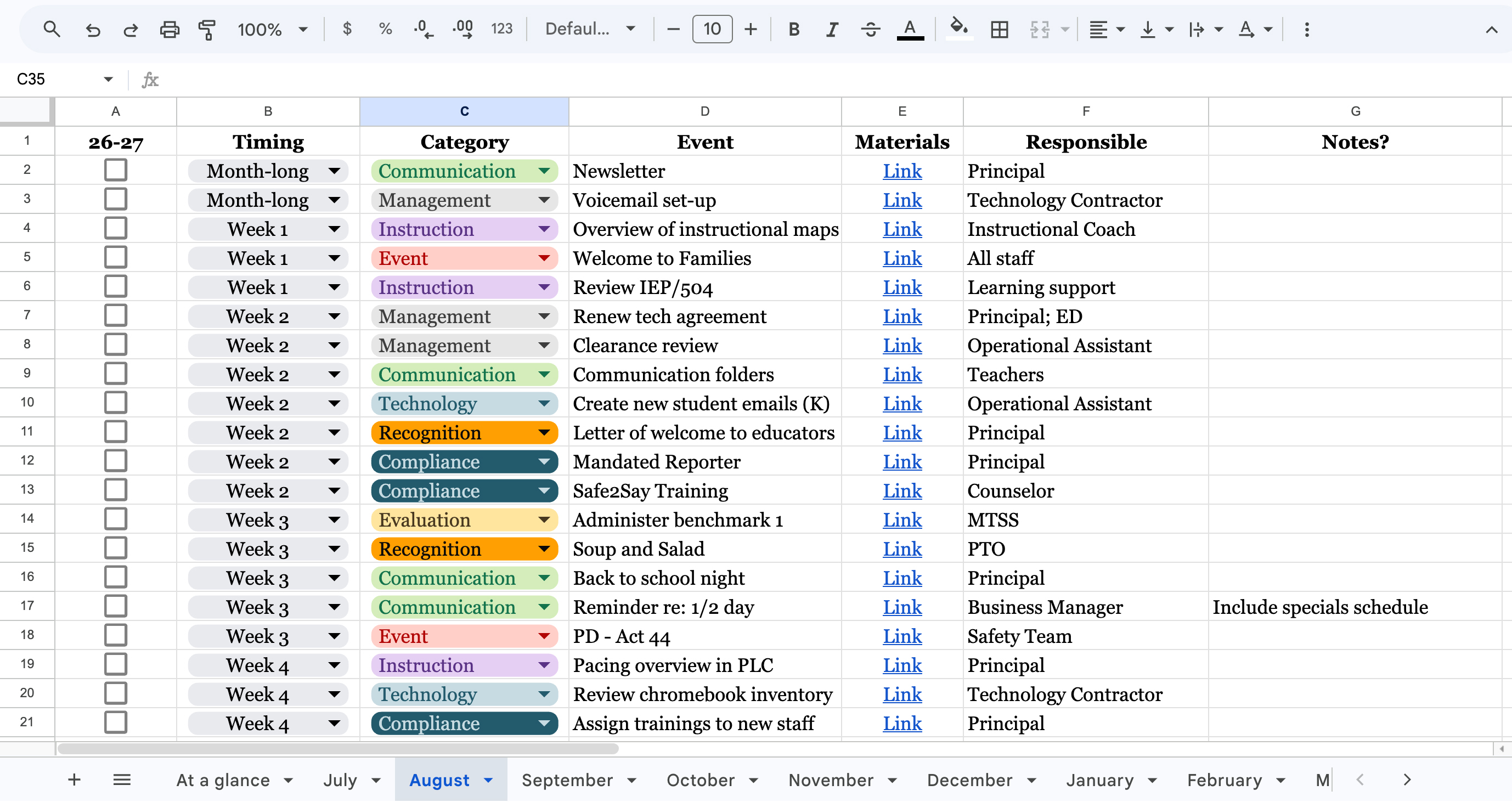 download preview for the Operational Scope and Sequence Template